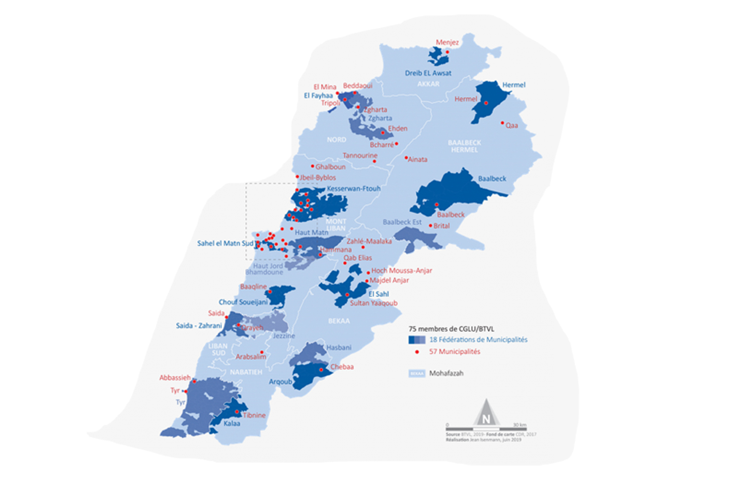 L’association Liban Cités Unies anime le Comité des Maires Libanais et le réseau des Municipalités et Fédérations de Municipalités membres de l’organisation mondiale Cités et Gouvernements Locaux Unis  (CGLU) © Globe Reporters