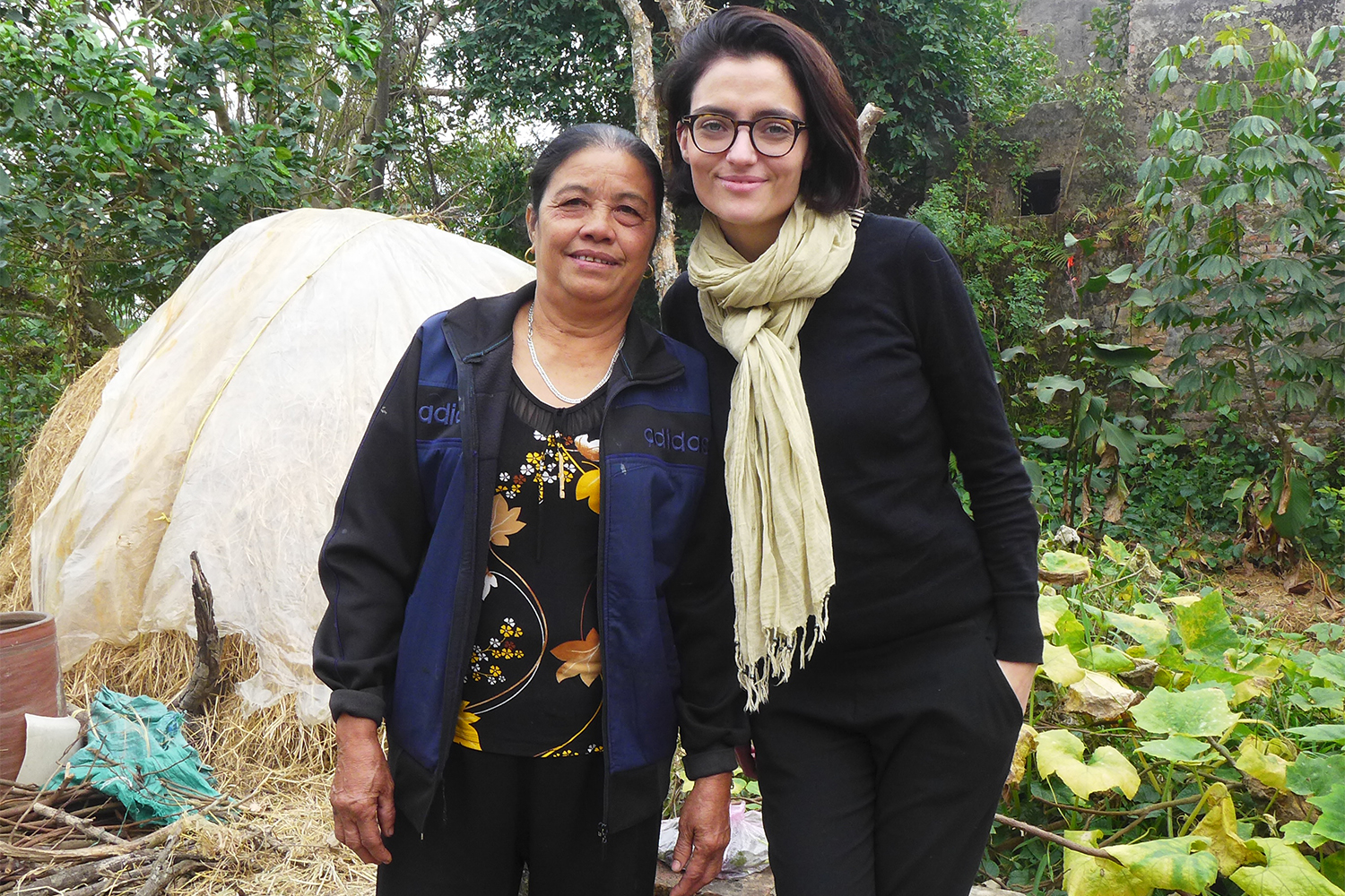 Vung et moi, après l’interview.