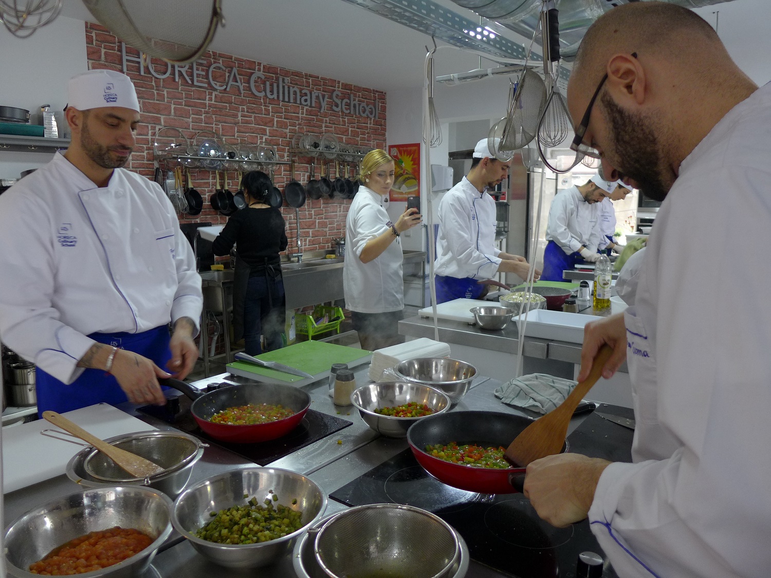 Ce jour-là, les élèves devaient entre autres préparer une ratatouille.