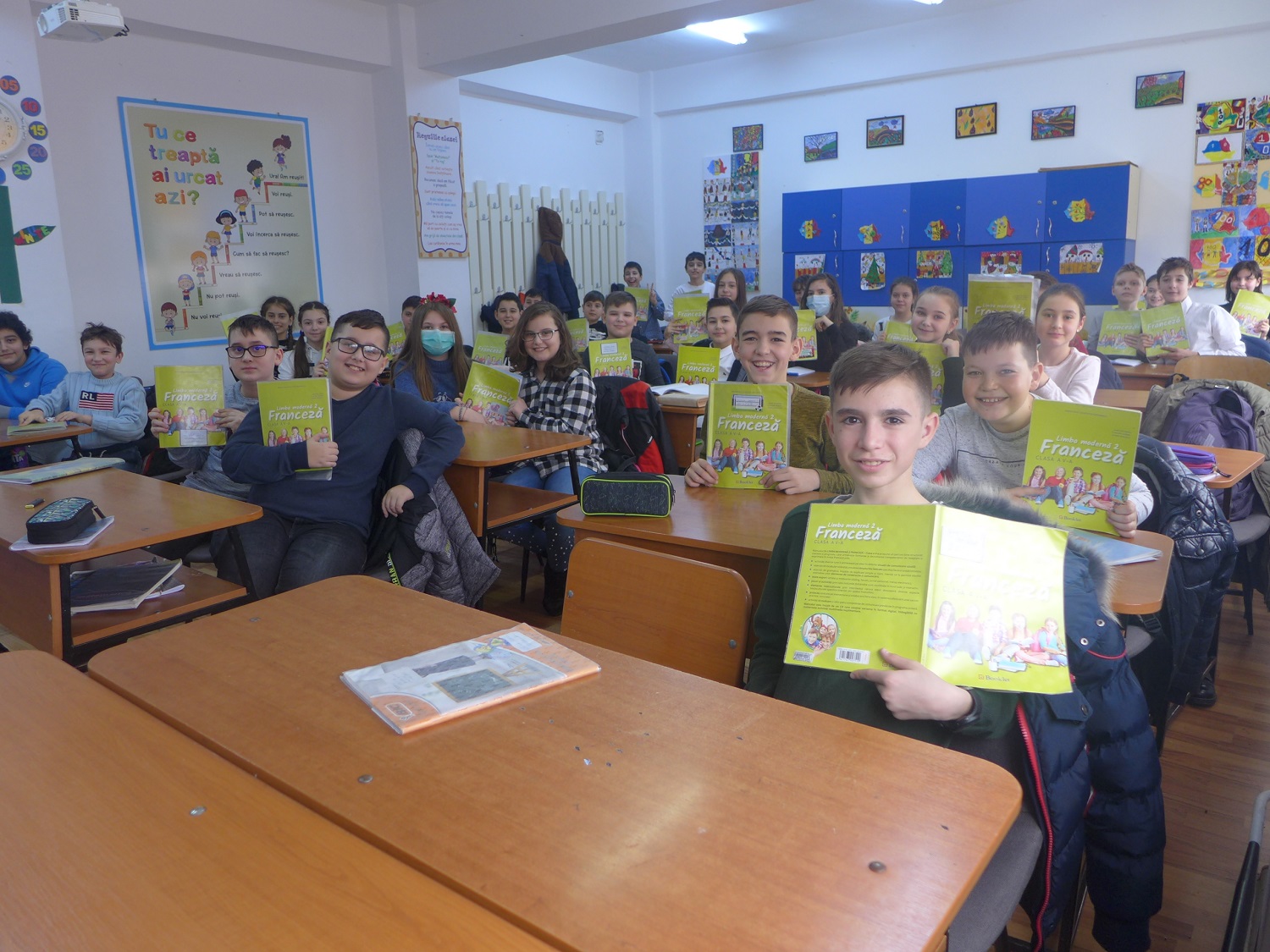 Une classe de 5e (première classe du collège, l’équivalent de la 6e).