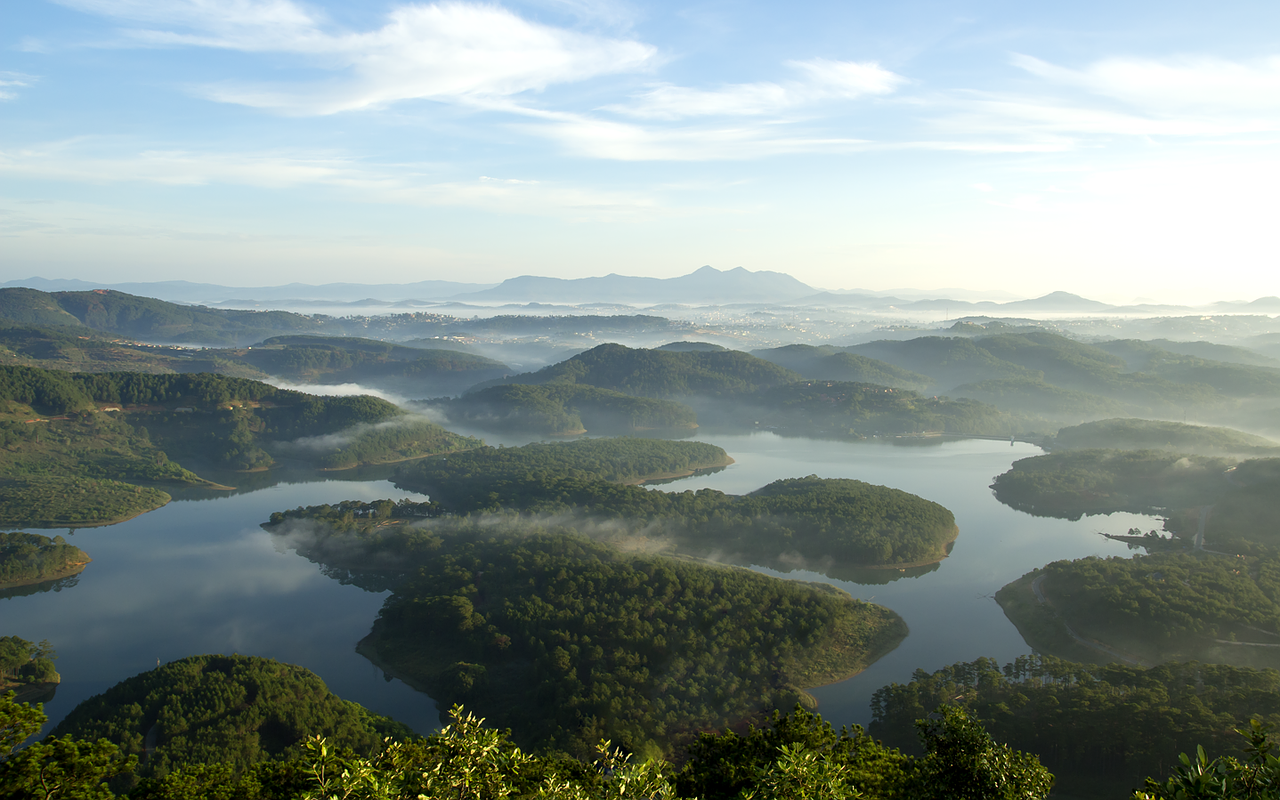 La région de Dalat, au centre du pays, où, pendant la colonisation, les Français avait établi la principale 