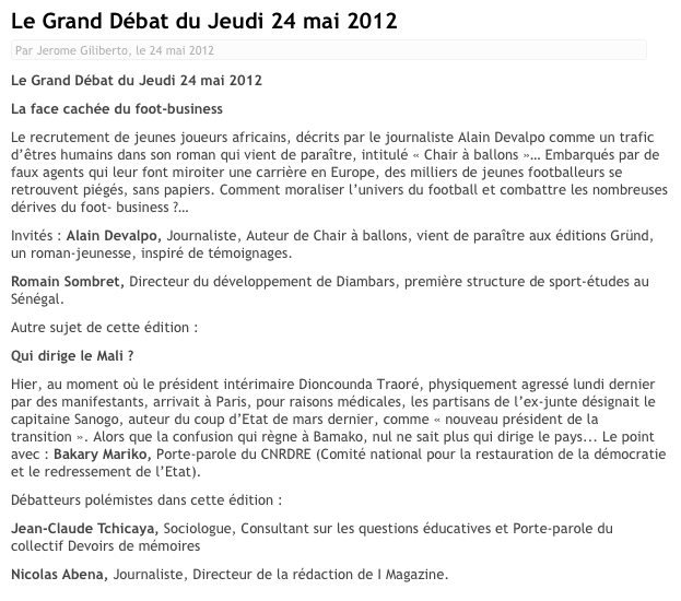 les rencontres du hérisson 2012