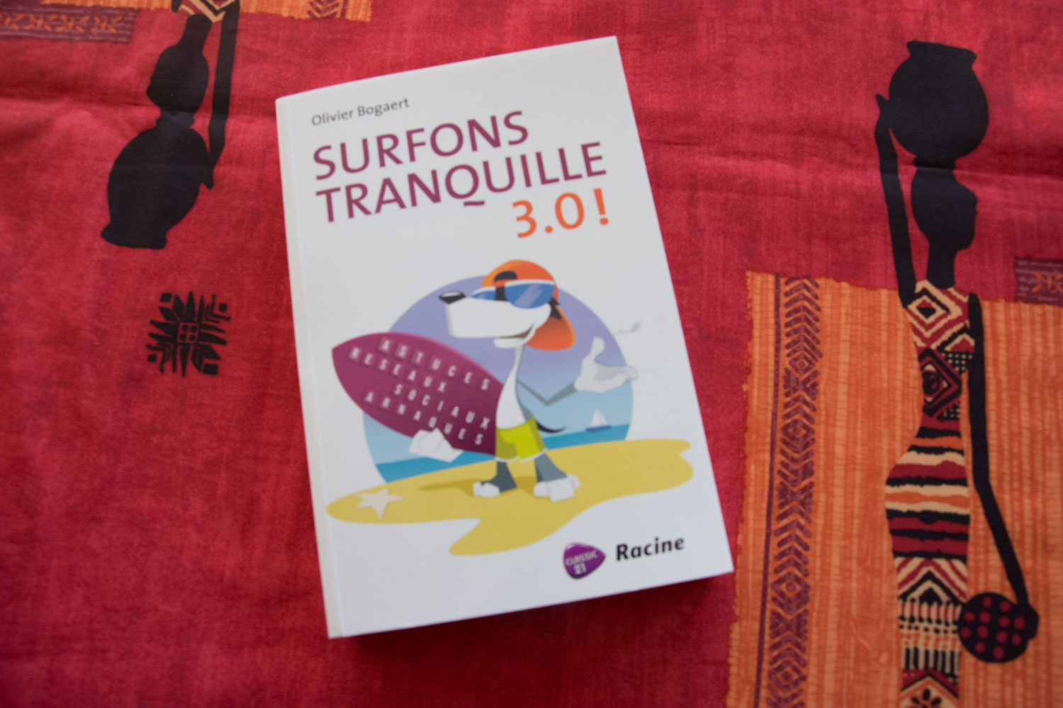 Affiche de prévention dans le bureau d’Olivier Bogaert 