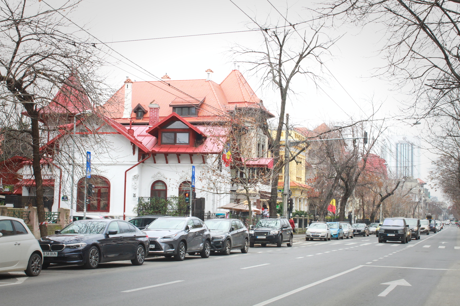 Le Boulevard Dacia à Bucarest. © Globe Reporters