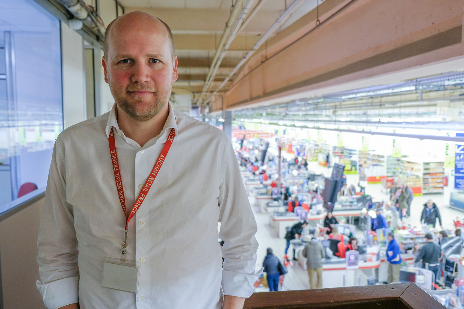 Erwan LOAËC, directeur du magasin Auchan Noyelles-Godault depuis novembre 2017, a commencé comme chef de rayon dans le magasin noyellois. 