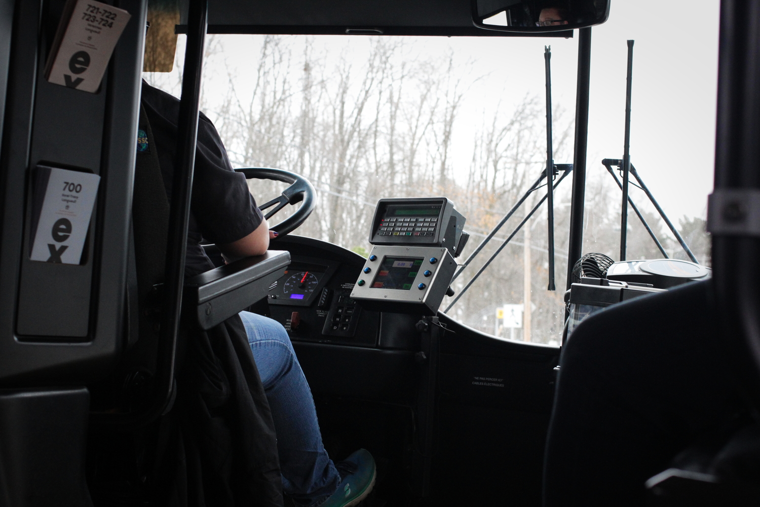 Le bus de Longueuil à Sorel-Tracy.