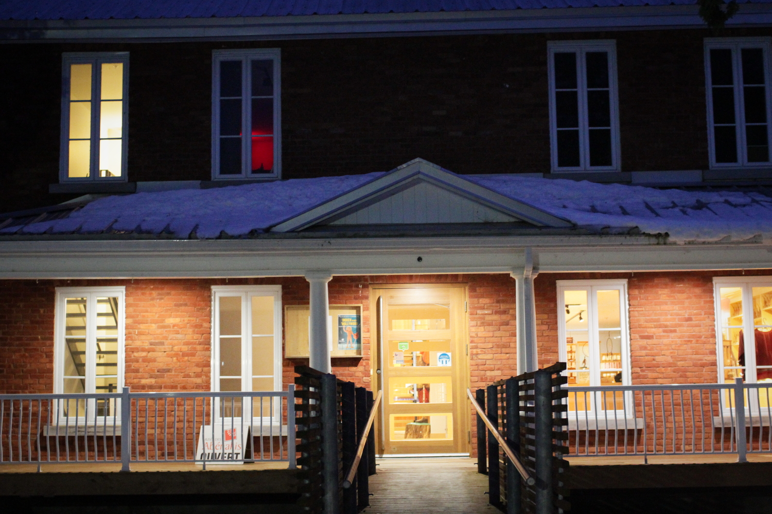 Entrée du musée des Abénakis d’Odanak.