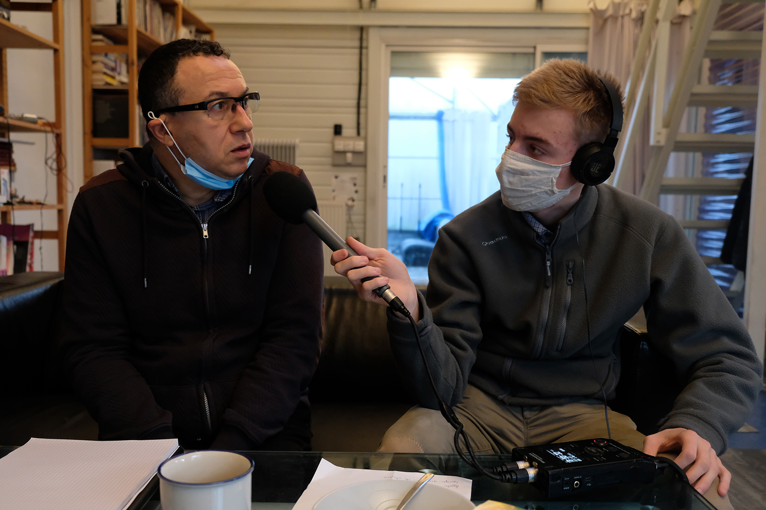 Patrick PARTOUCHE, architecte, et Lucas SANTERRE, étudiant à l’ESJ Lille. © Globe Reporters