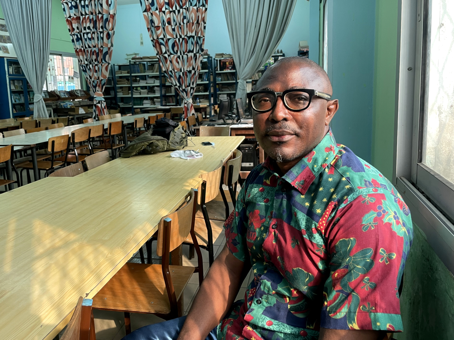 William ELOCK, professeur de français au collège de La Salle de Douala © Globe Reporters