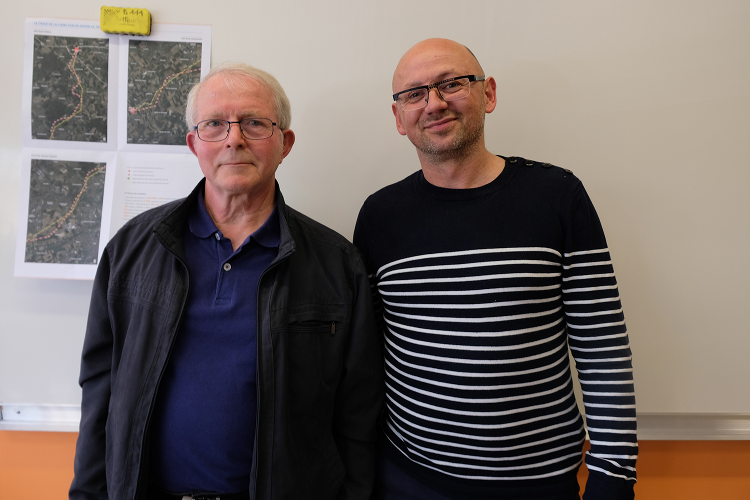 Florian KROLIKOWSKI, vice-président de l’association Leforest Environnement et Patrick DUSZYNSKI, du service environnement à la mairie de Leforest.