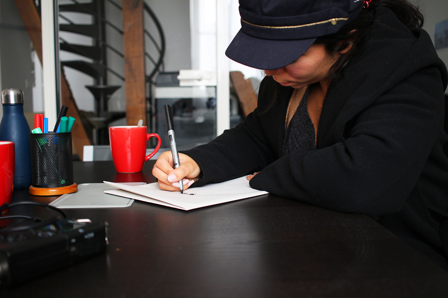 Une fois l’entretien terminé, notre journaliste demande à Mayada si elle se sent inspirée © Globe Reporters