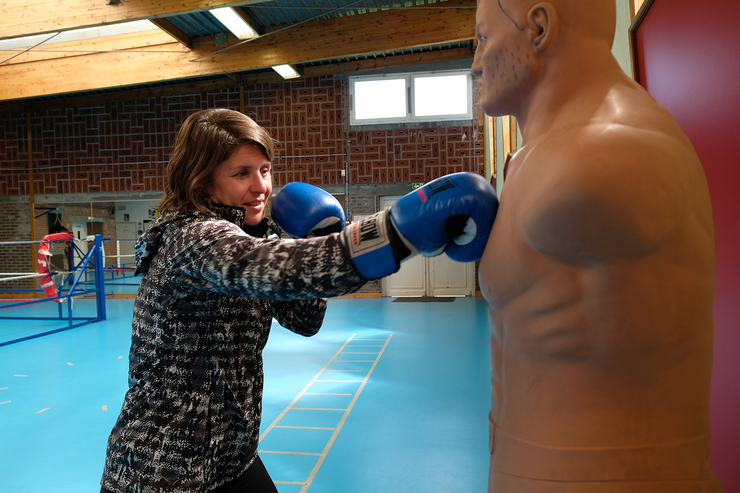 Le soir en revanche, c’est au Boxing Club de Douai que la championne s’entraîne.