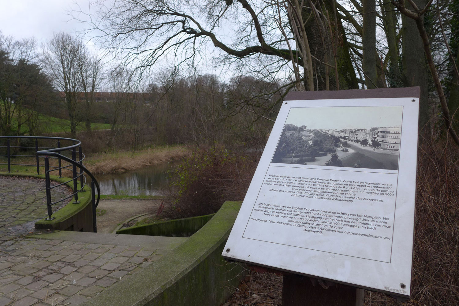 Pour aller à la Maison blanche, il faut descendre au Parc Astrid. Ce parc figure dans un des romans de Maurice CARÊME © Globe Reporters