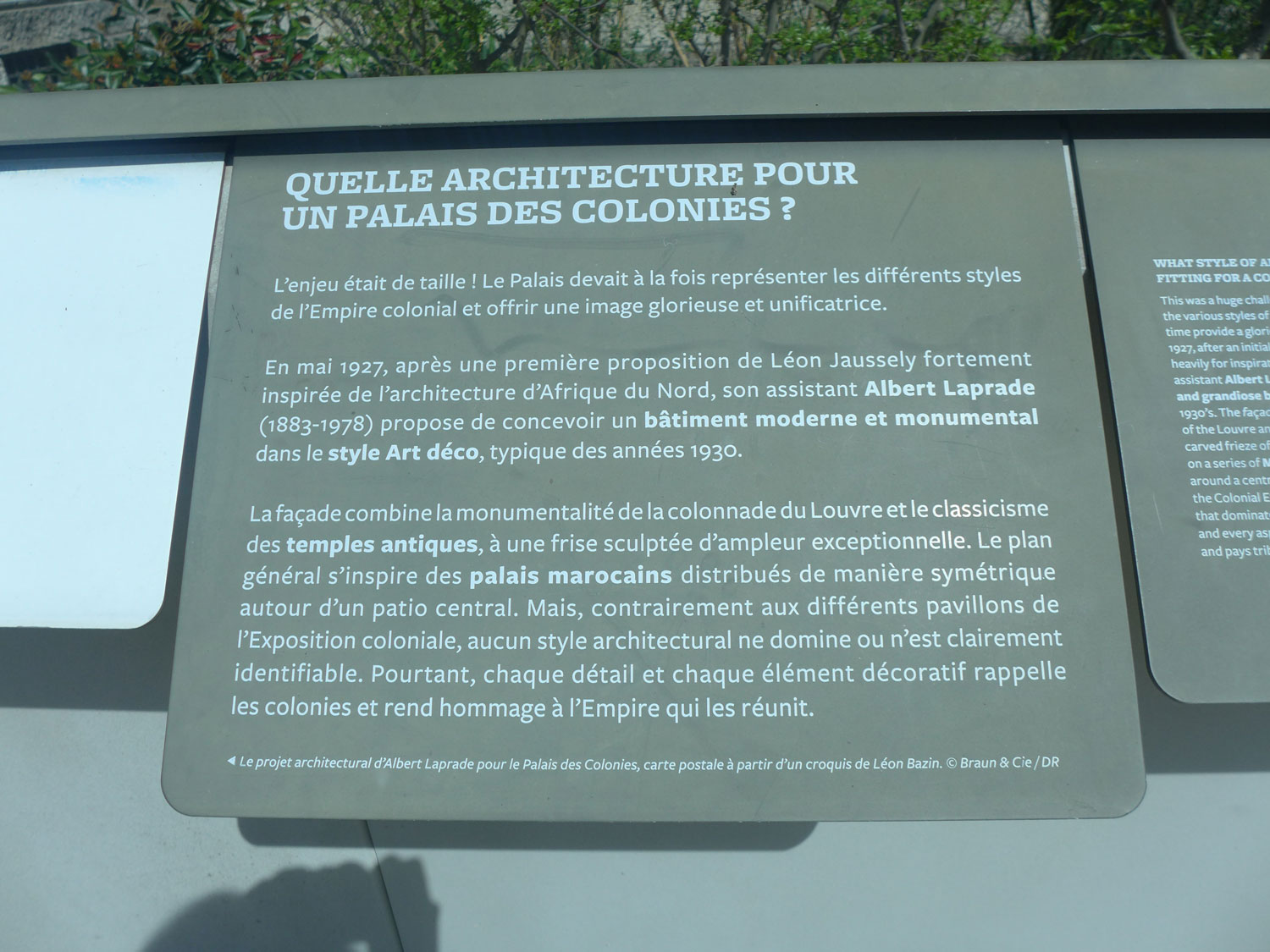 Explications sur le musée.