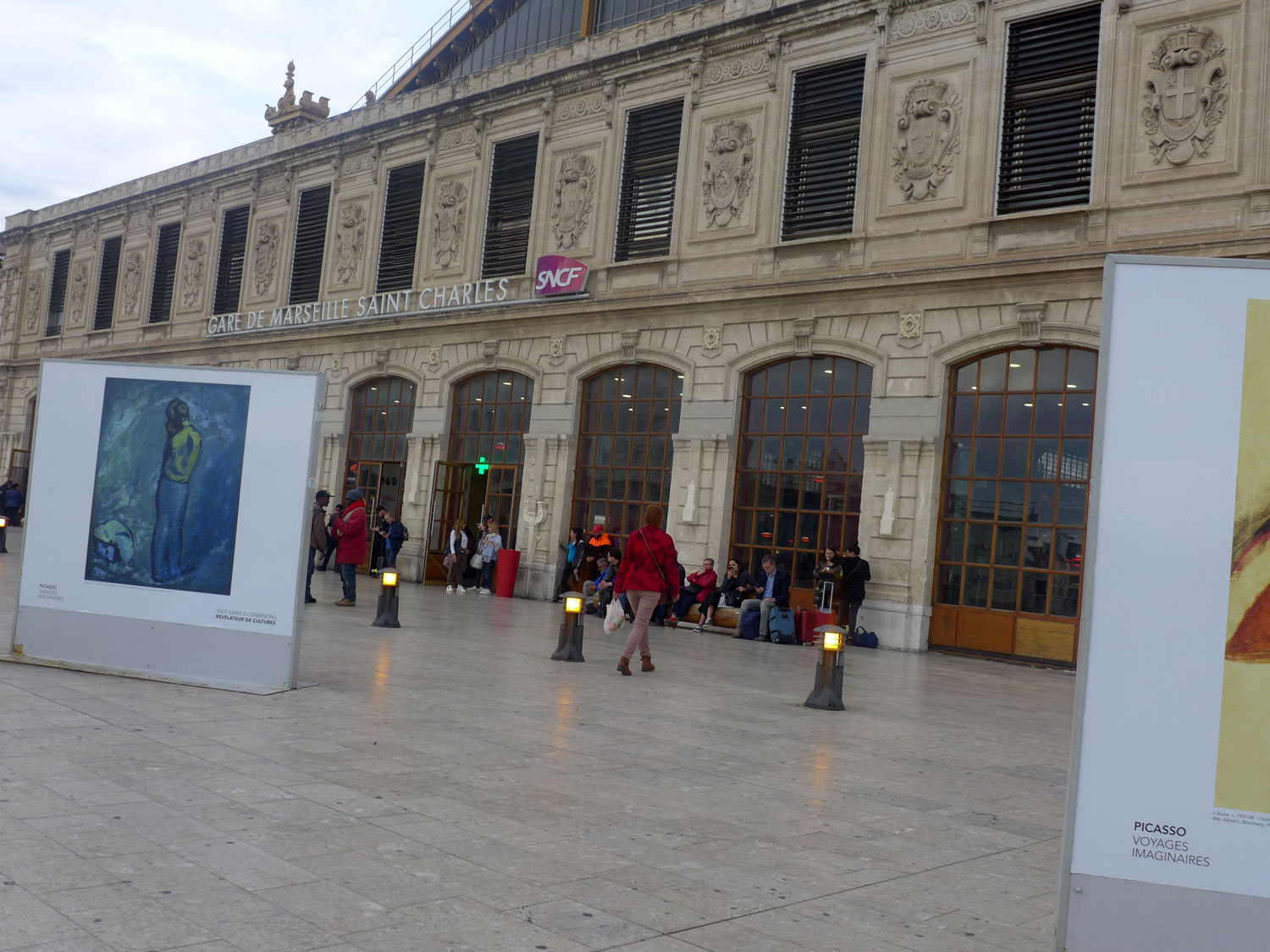 La gare St Charles, à Marseille.