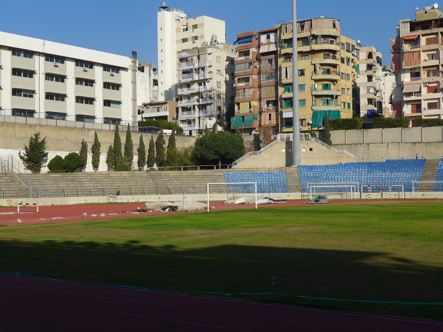 Vue imprenable pour regarder les matchs.