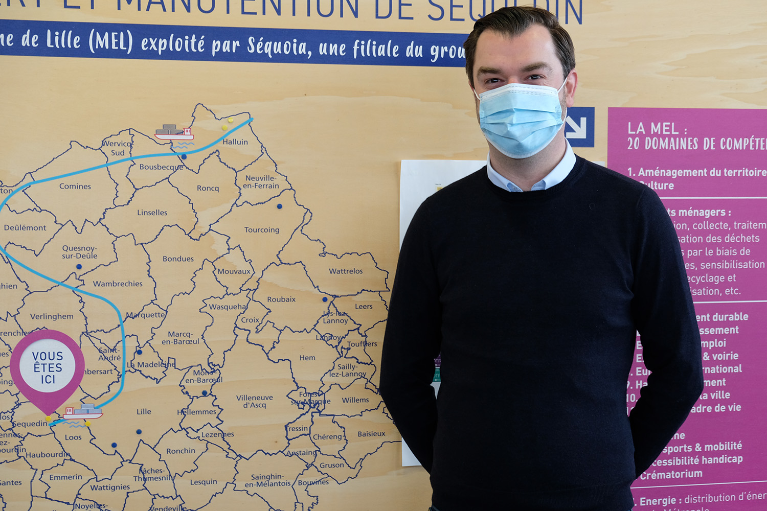 Portrait de Simon WEENS, Directeur du CVO pour Suez, après la visite du site © Globe Reporters