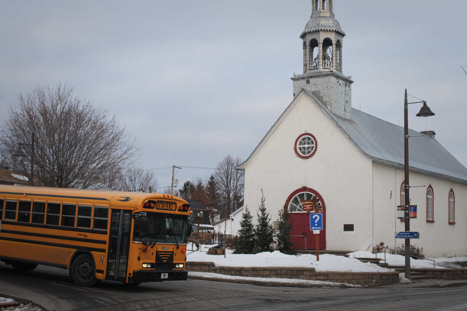 L’église catholique de Wendake.