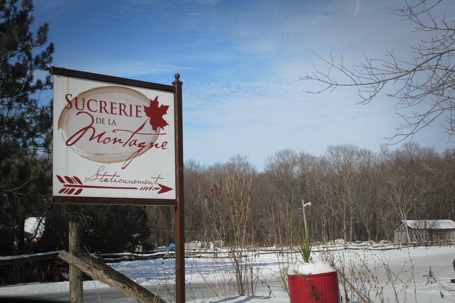 Entrée de la Sucrerie de la Montagne.