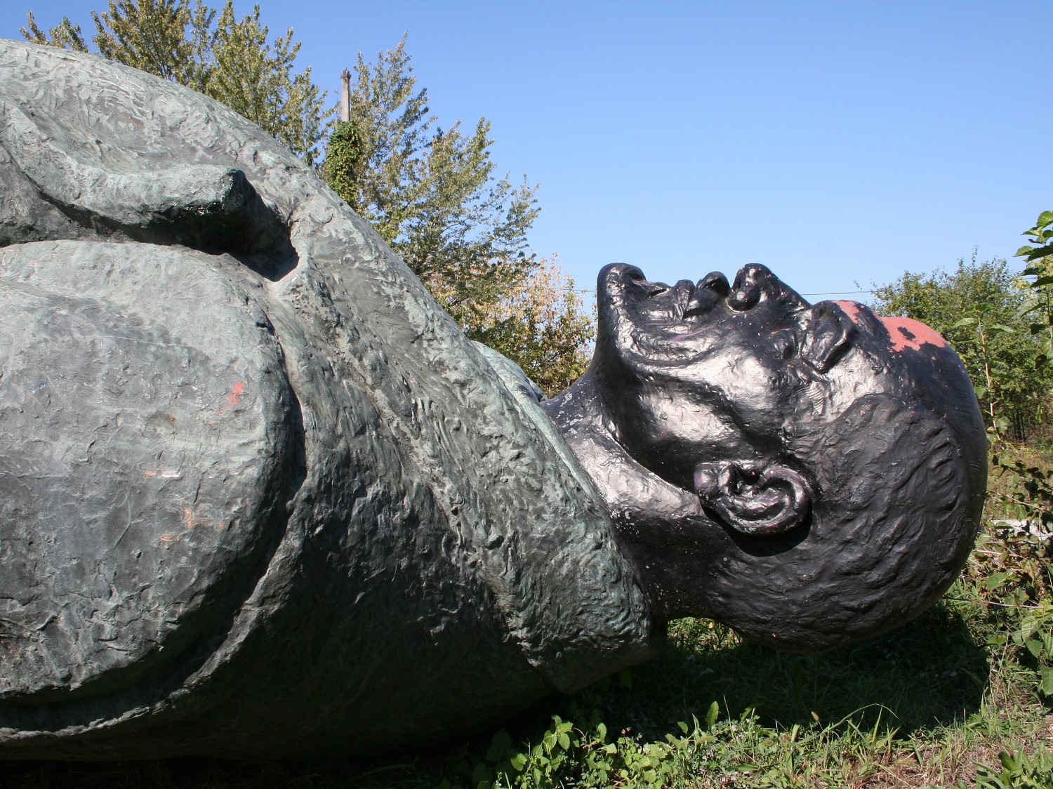 La statue de Lénine en gros plan (photo Ioana Ciocan).