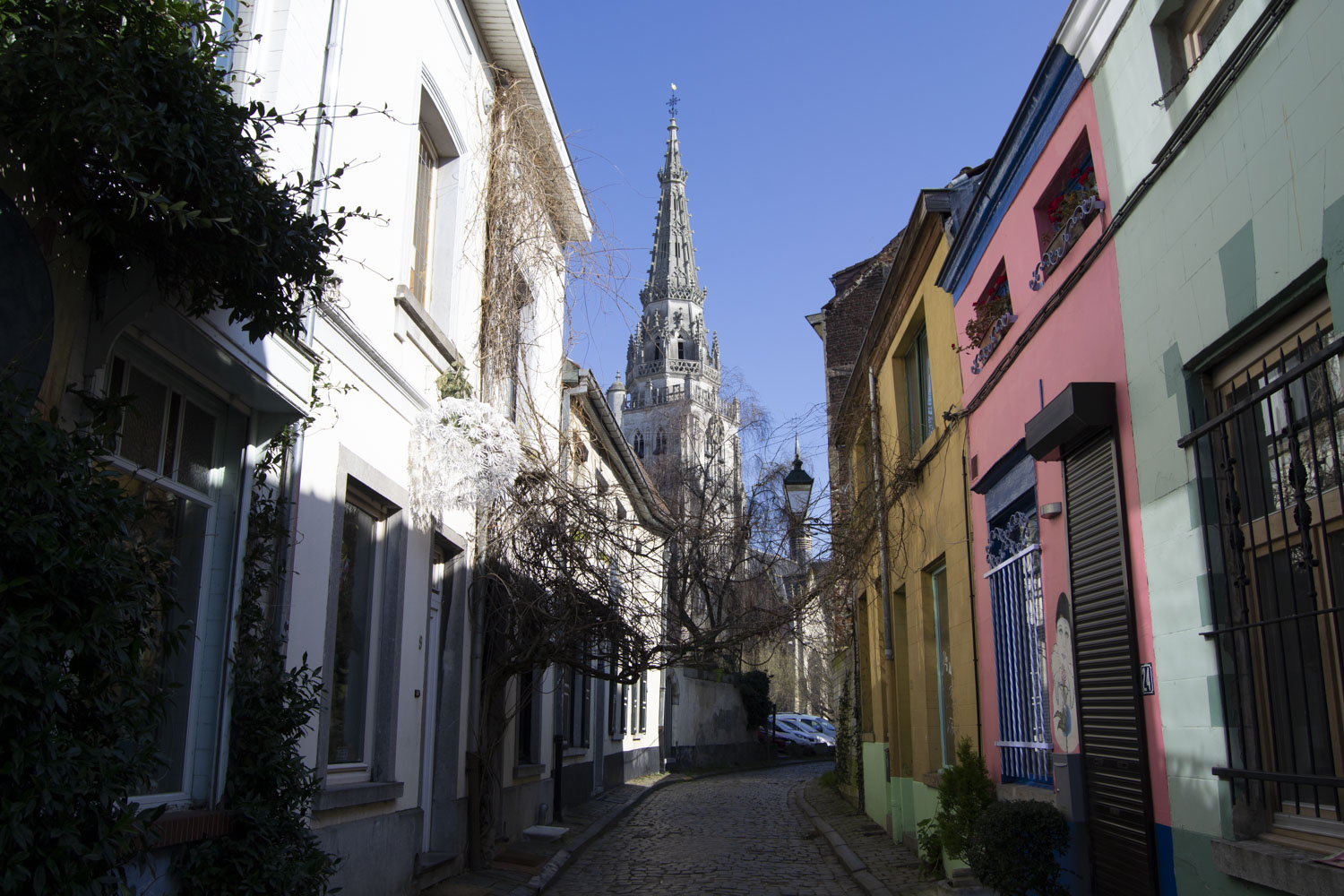 Une des plus anciennes ruelles pavées d’Anderlecht © Globe Reporters