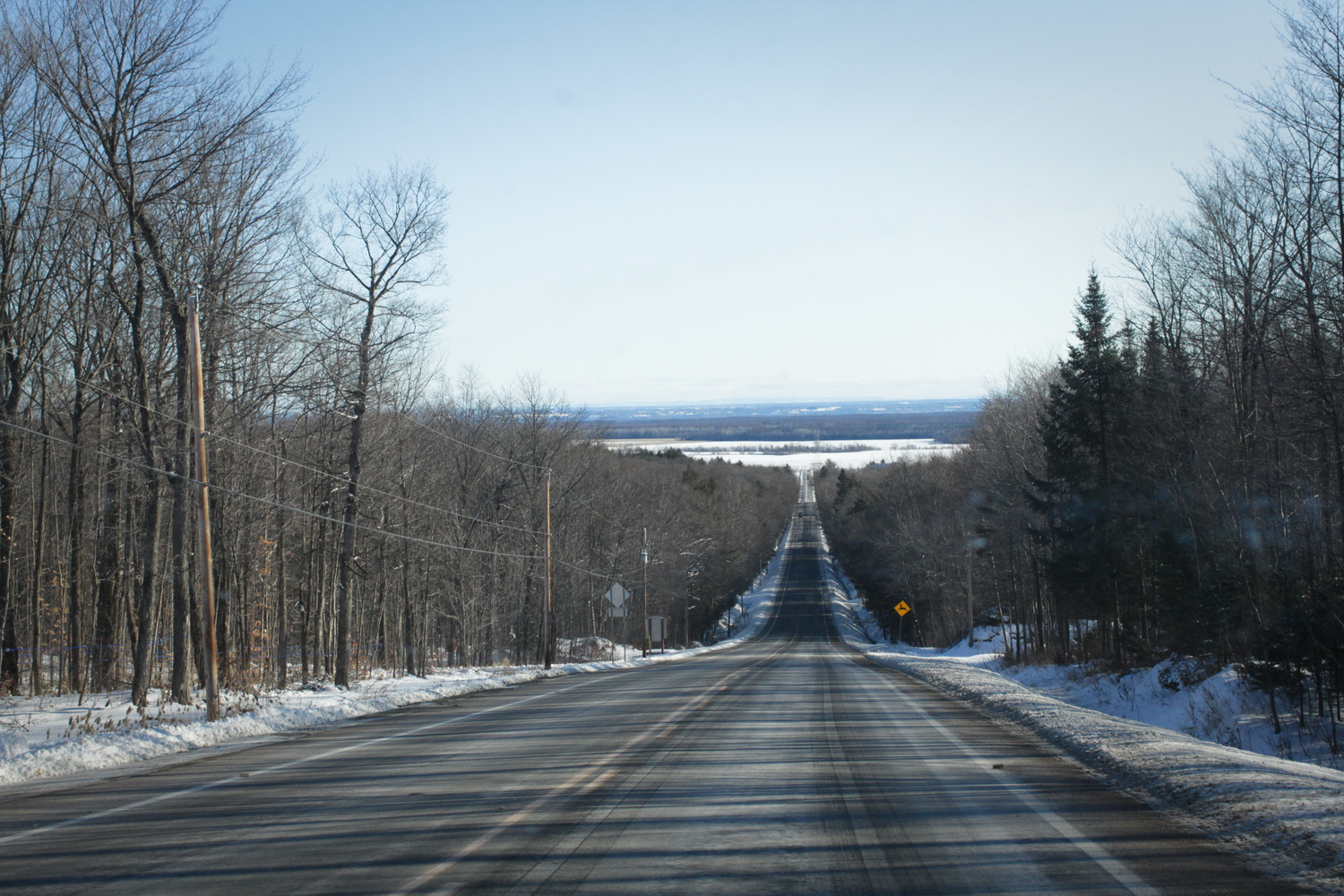 La route vers La Bisonnière.