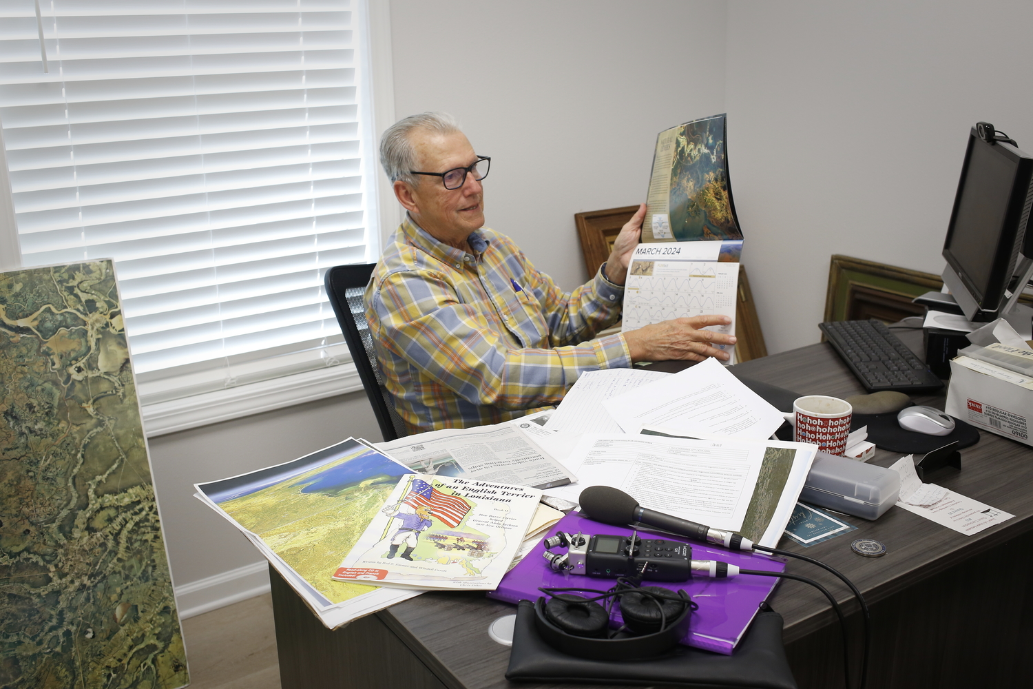 Windell CUROLE dans son bureau, là où a lieu l’interview © Globe Reporters