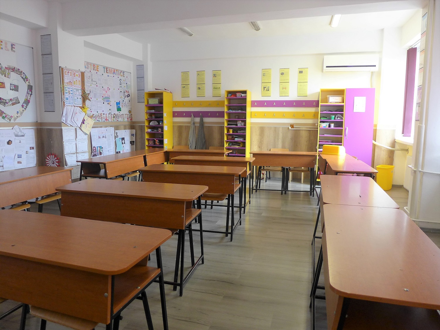 Une des salles de classe du primaire.