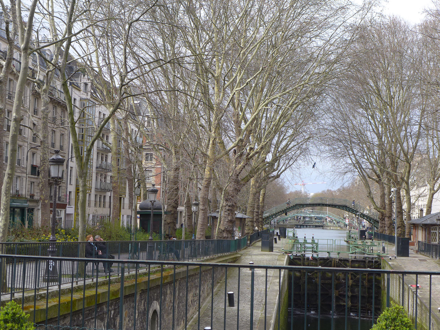 Une écluse du canal Saint-Martin.