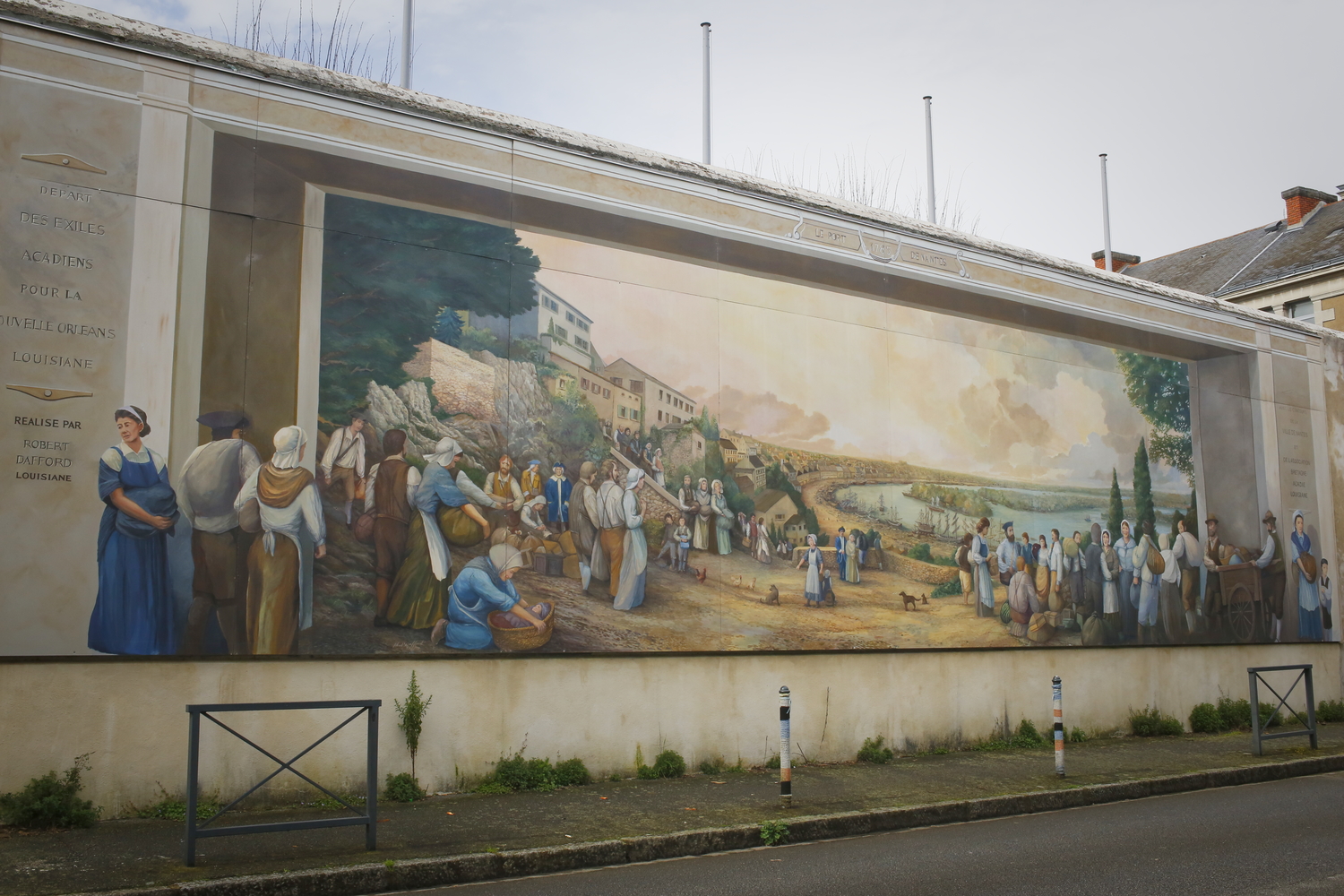 La fresque des Acadiens, réalisée par Robert DAFFORD © Globe Reporters