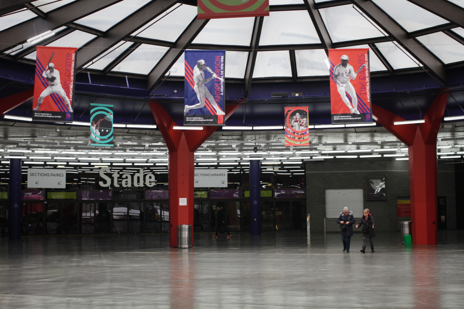 L’entrée du Stade olympique.