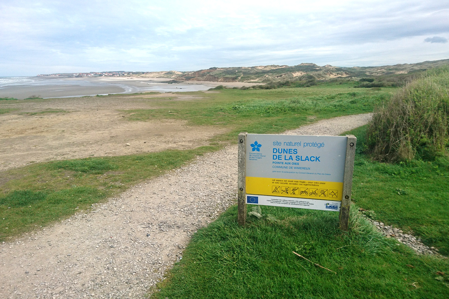 Là où il y a des dunes, les côtes sont pour le moment bien protégées.