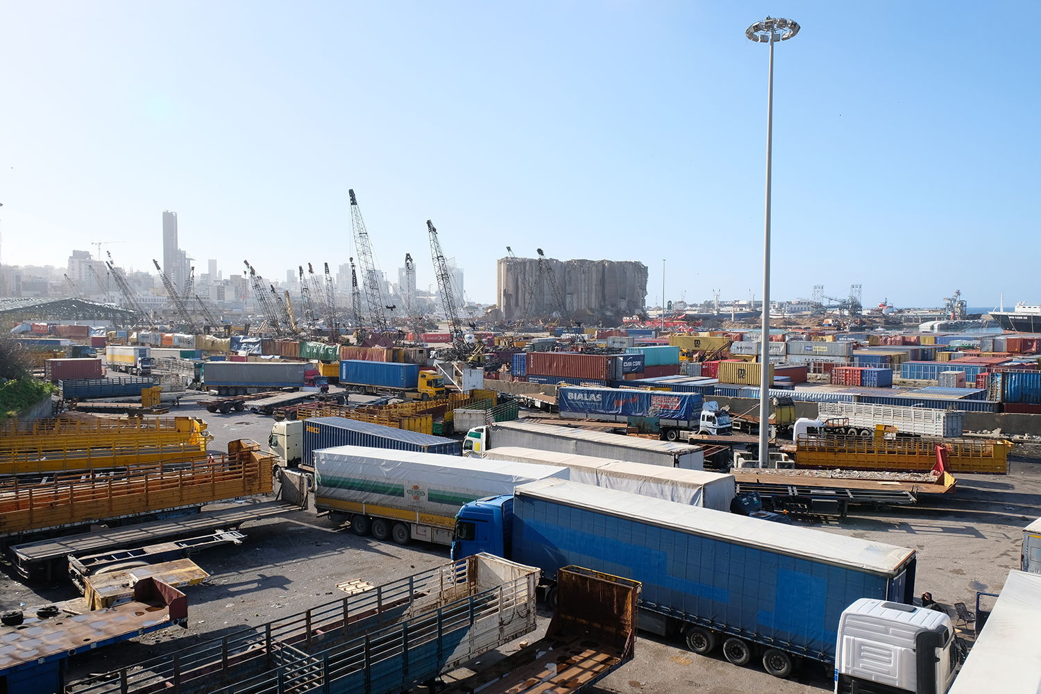 Vue d’ensemble du port en janvier 2021 © Globe Reporters