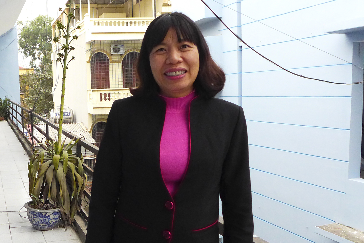 Thu Tran, chef de la faculté d’aquaculture à Hanoi, le 16 janvier à la direction d’aquaculture et de la pêche du ministère de l’Agriculture et du Développement rural du Vietnam.