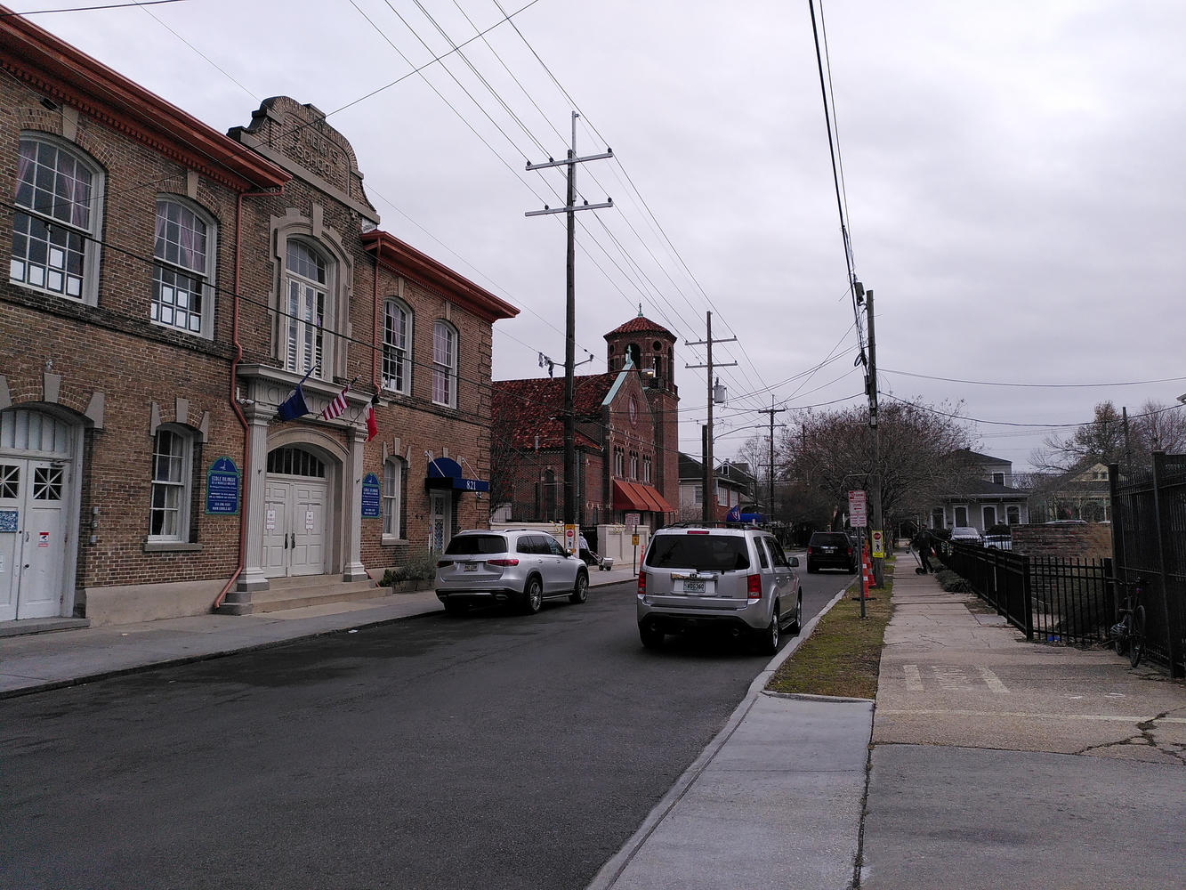 General Pershing street, où se situe l’École bilingue © Globe Reporters