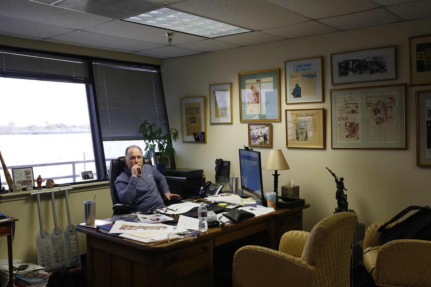 Le bureau où a lieu l’interview © Globe Reporters