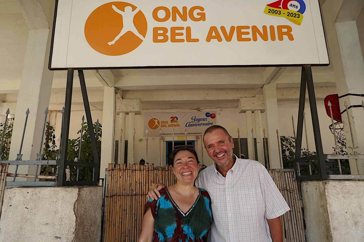 José Luis GUIRAO, directeur de Bel Avenir et Tatiana MIRALLES, envoyée spéciale, après l’entretien © Globe Reporters