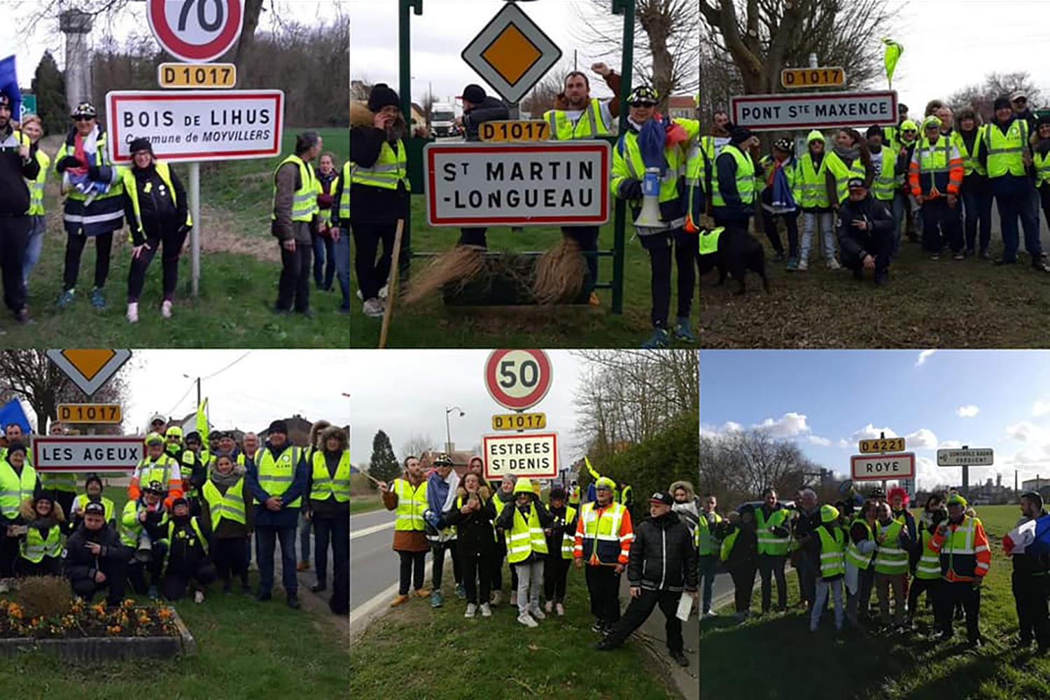 Une semaine de marche, à raison d’une trentaine de kilomètres par jour. Les marcheurs ont dormi chez des familles de gilets jaunes rencontrés sur le chemin.