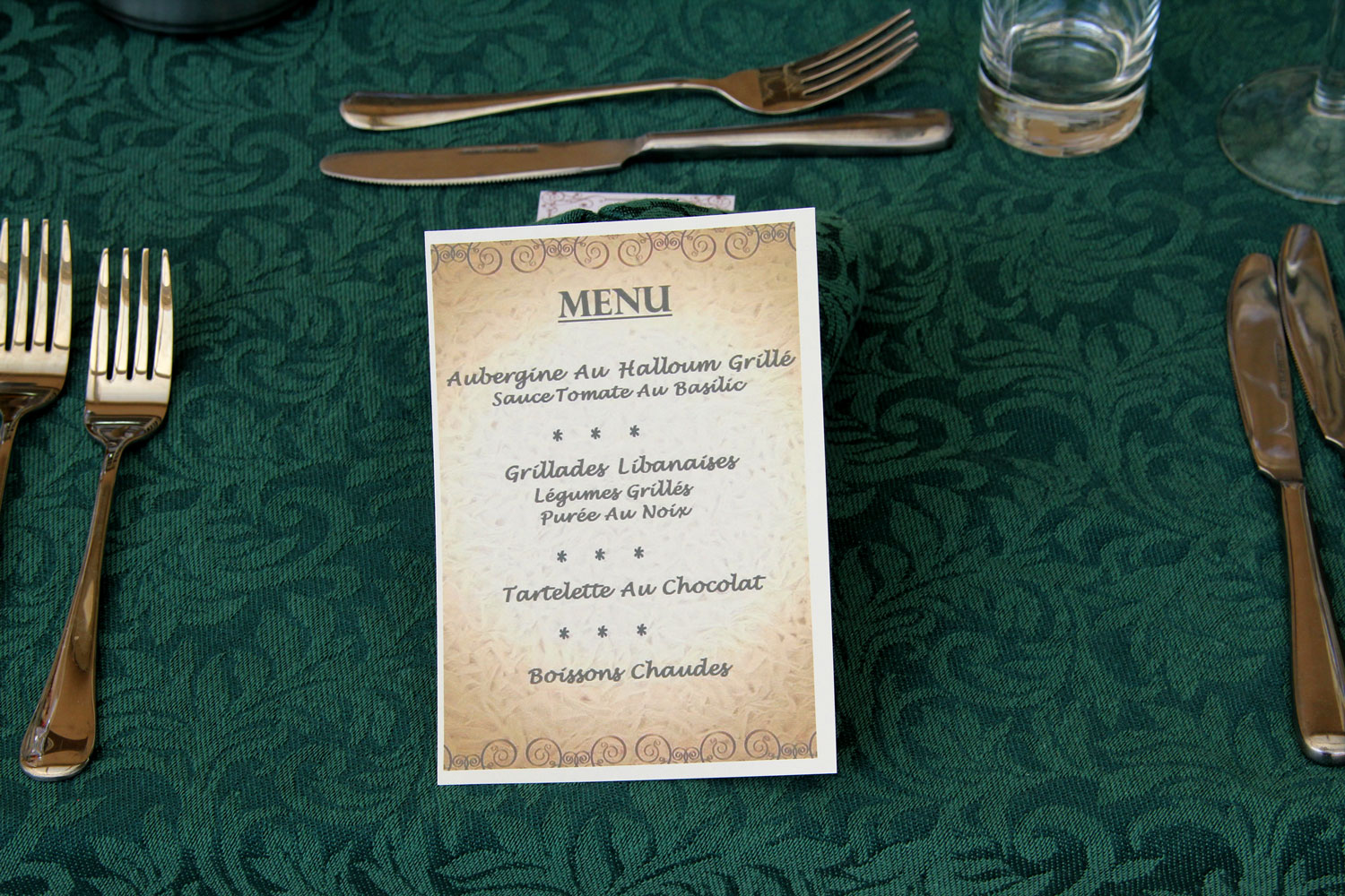 Le menu