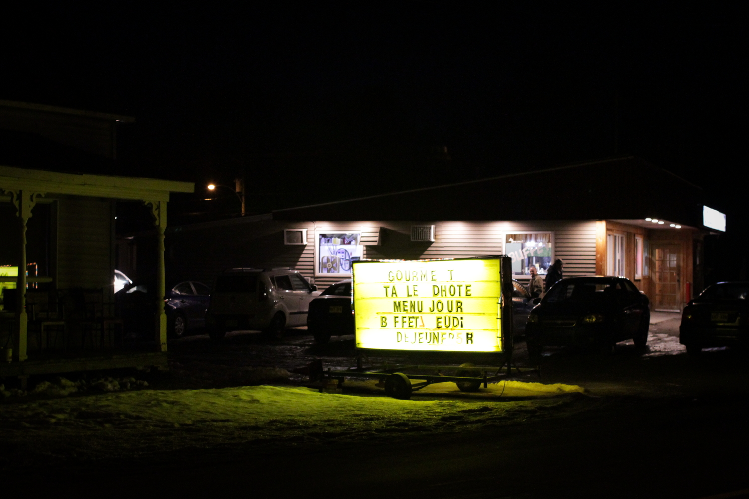 Un restaurant à Odanak.