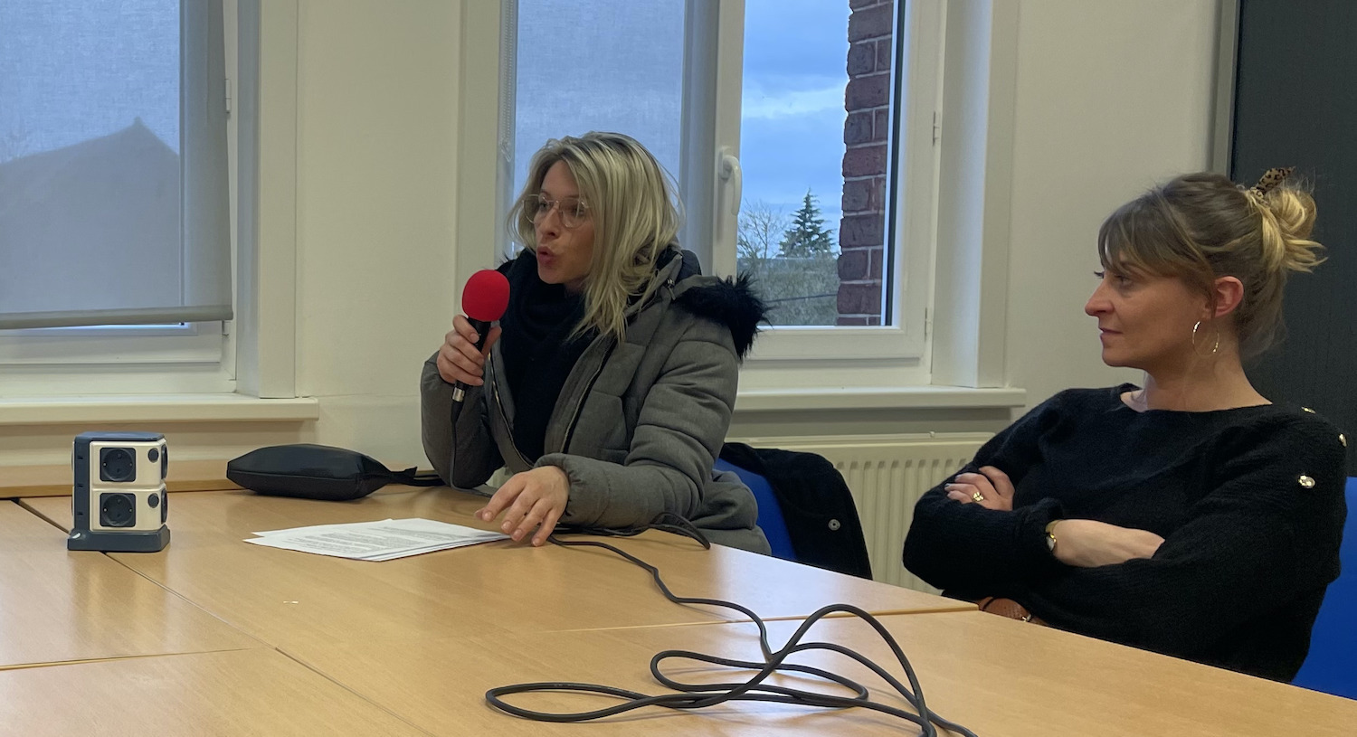 Ghislaine JORISSE (à gauche) et Hélène HOORELBEKE (à droite) © Globe Reporters