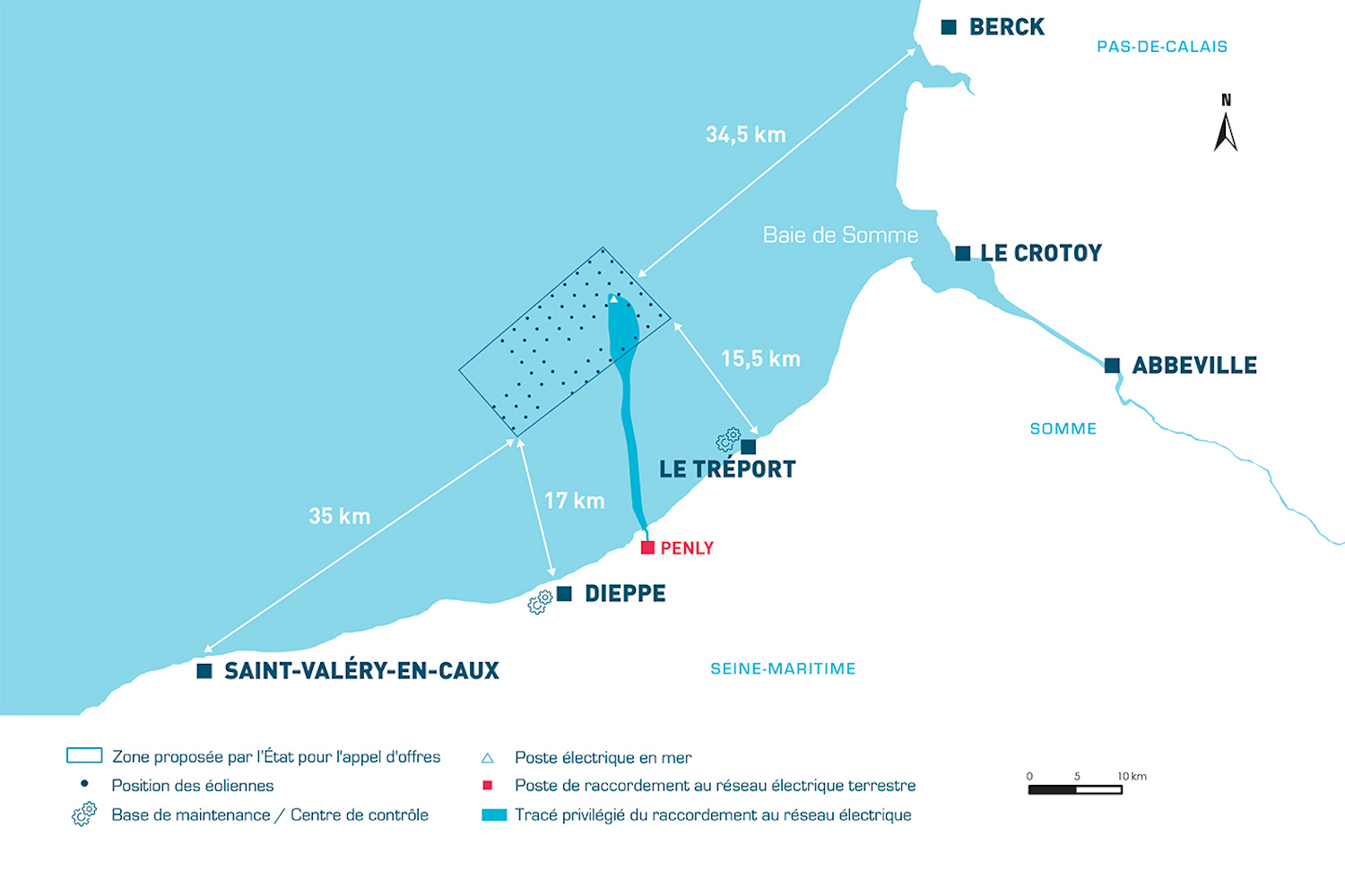 Carte du parc éolien © EMDT