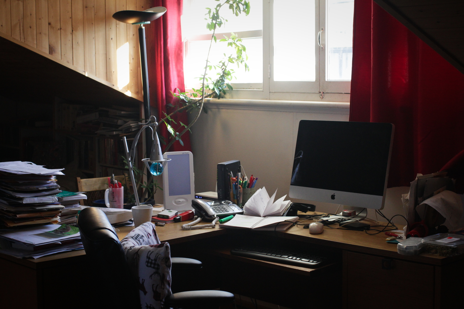 Tout en haut, le bureau de Pascale.