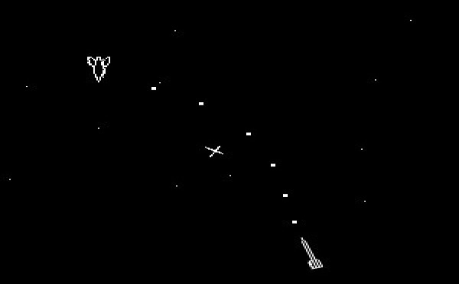 Comme Pac-Man , Space war se joue sur un écran plat © Guillaume MONTAGNON