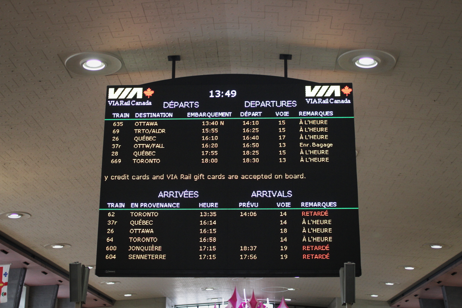 La gare de Montréal, une étape entre deux galeries souterraines.