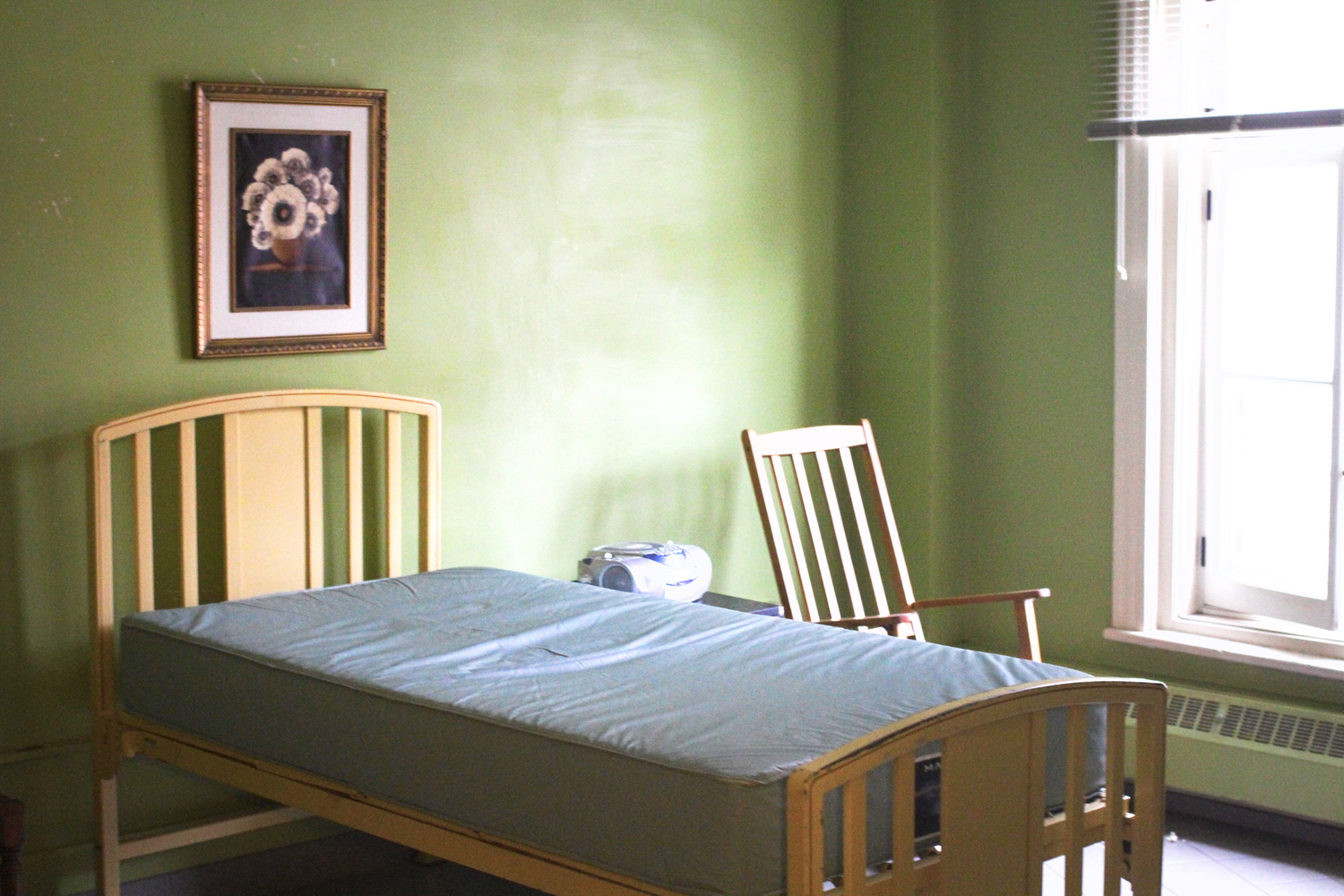 Une chambre dans les hébergements de long-terme.