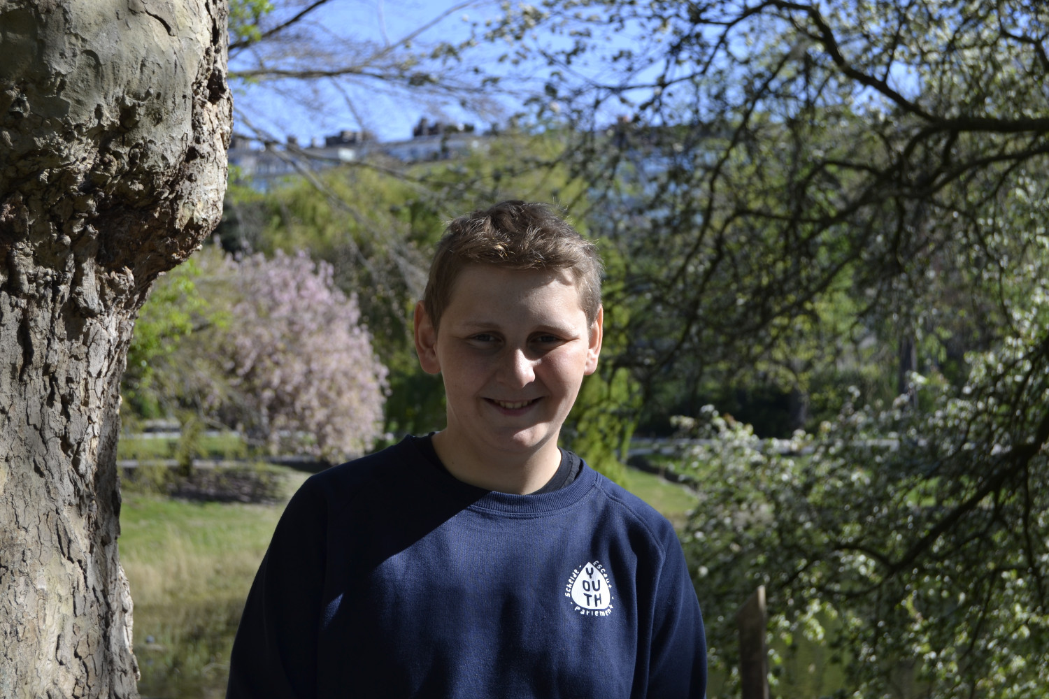 Marvin TROY, venu de France pour participer au week-end du Parlement des jeunes de l’Escaut © Globe Reporters