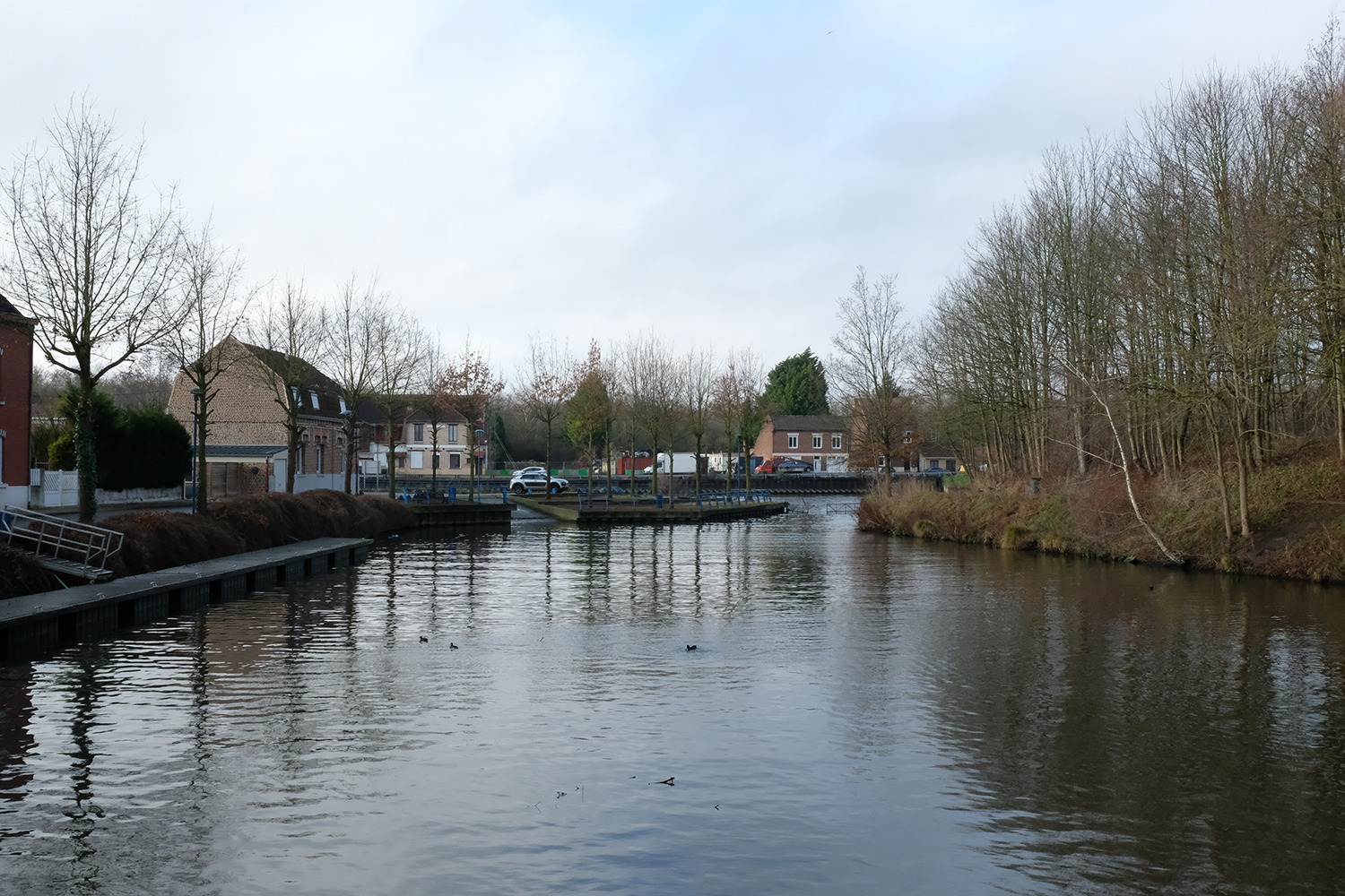 La gare d’eau est aussi le lieu privilégié des pêcheurs de la commune.