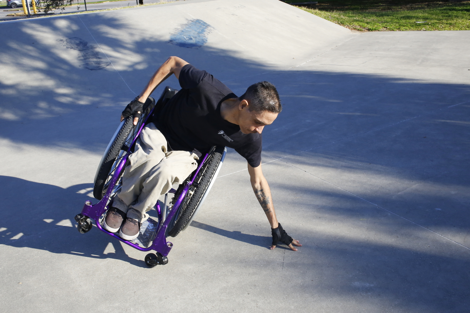 Tony montre quelques tricks de WCMX © Globe Reporters