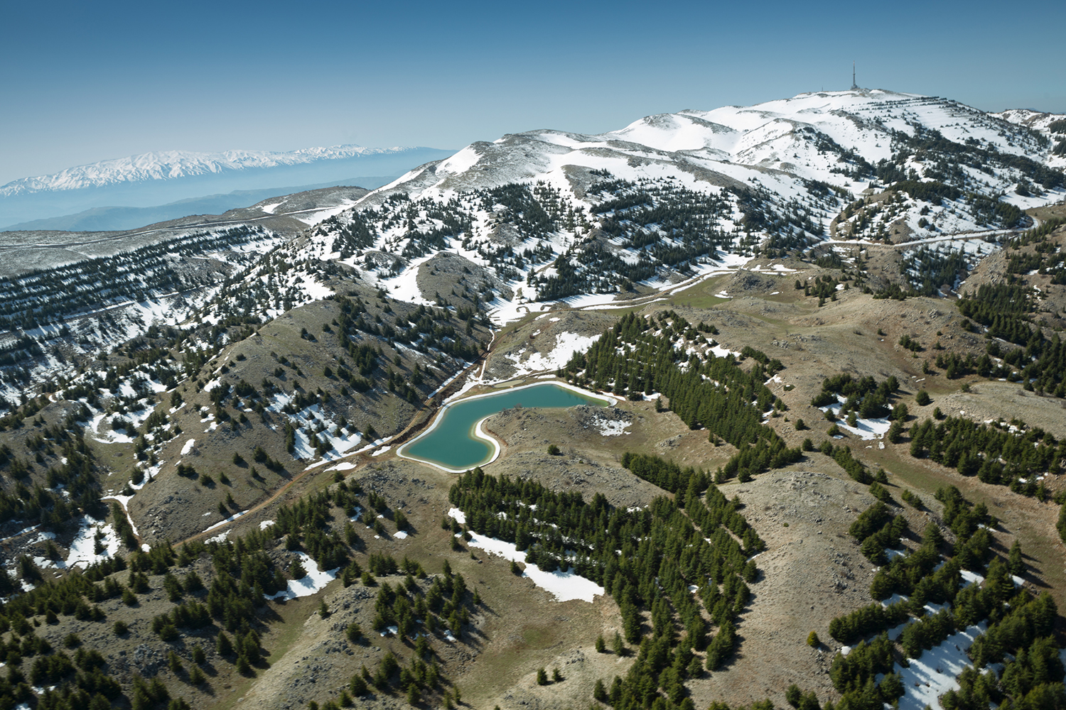 Vue aérienne de la réserve ©Shouf Biosphere Reserve